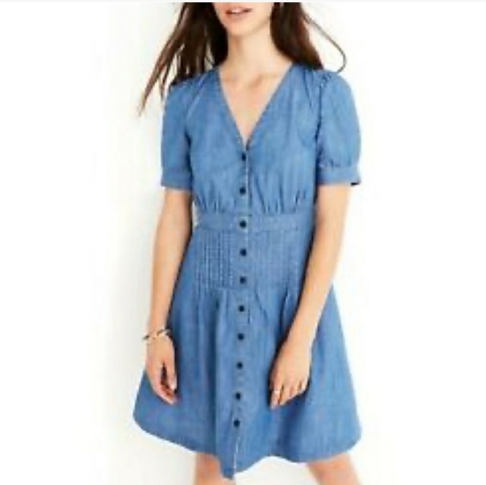 Madewell Denim Button Front Dress sz 6